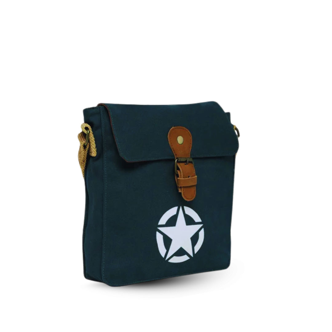 Blue Unisex Compact Messenger Bag for Everyday Use 175